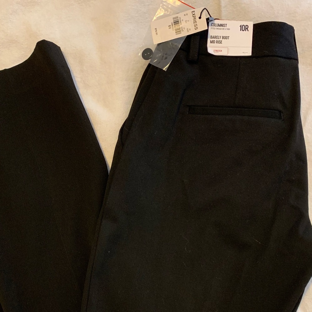 Black Express ‘Barely Boot’ Mid Rise Dress Pant